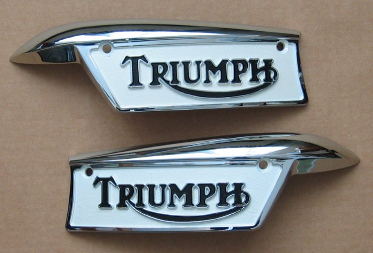 Triumph 500cc/650cc Tank Badges 82-9700 82-9701 